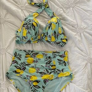 Adore Me Lemon Floral Bikini Set